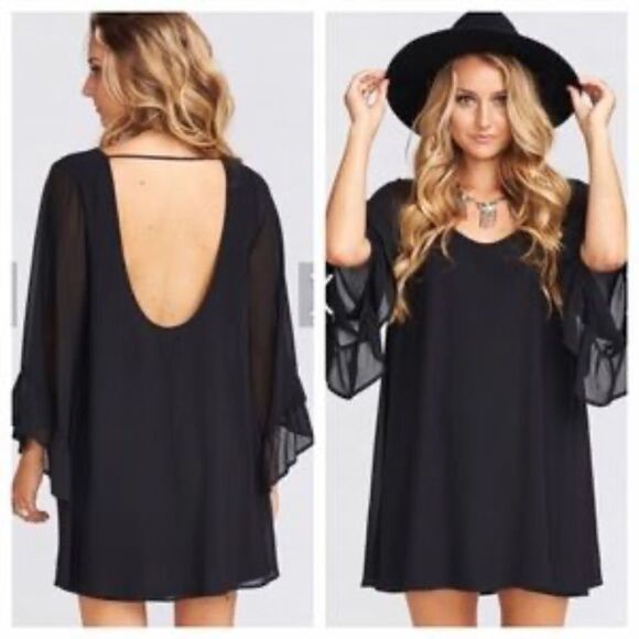 Show Me Your MuMu Dresses & Skirts - NWT Show Me Your Mumu SMYM Boomerang Low Back Dress Black Medium